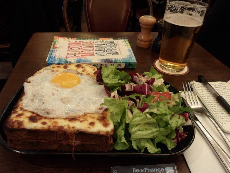 Croque-Madame and 'The Adding Machine' by William S. Burroughs.