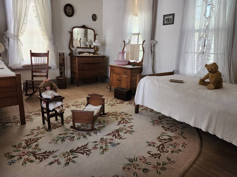 Girls' room in Lyndon Johnson's boyhood home in Johnson City, Texas.