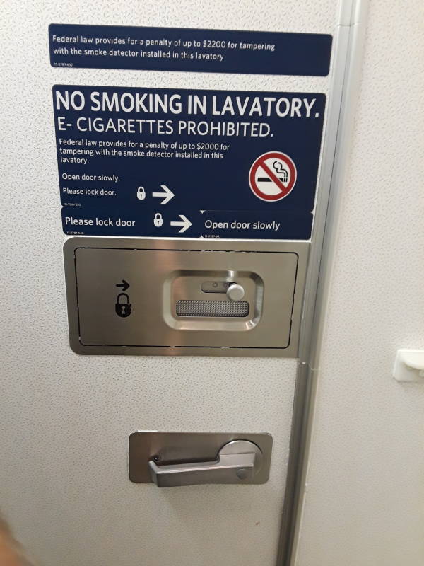 B767-300ER lavatory door