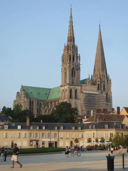 Chartres Cathedral, in central France.