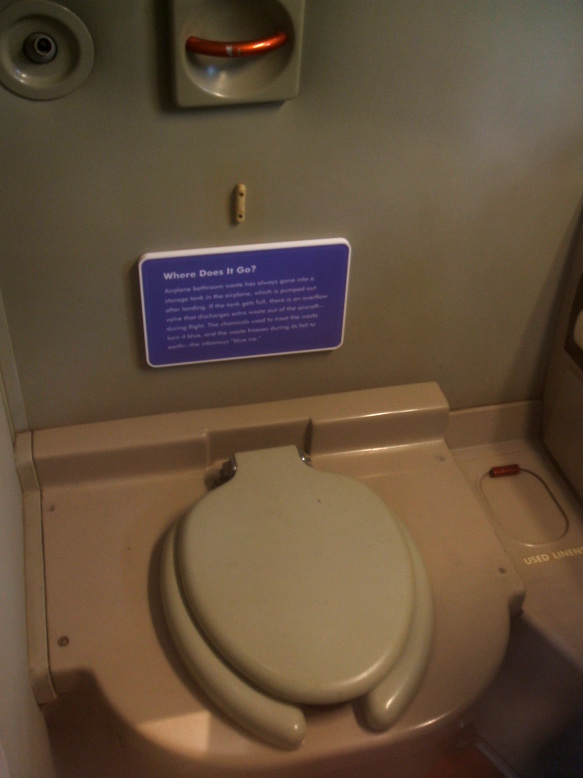 DC-7 toilet, NASM, Washington DC, USA.