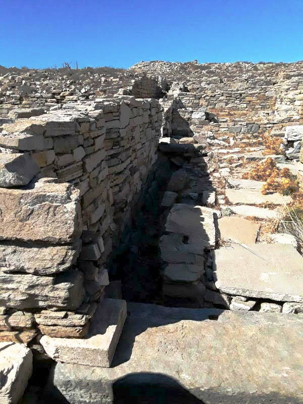 Latrine and drain in a house in the Skardana Quarter.