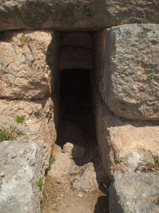 Chamber underneath the Temple of Apollo at Delphi, where the ethylene seeped up into the chamber of the Pythia or Oracle.