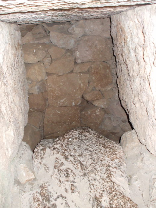 Chamber underneath the Temple of Apollo at Delphi, where the ethylene seeped up into the chamber of the Pythia or Oracle.