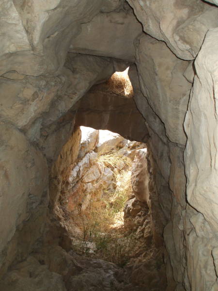 Passageway to the underground cisterns of Tiryns.