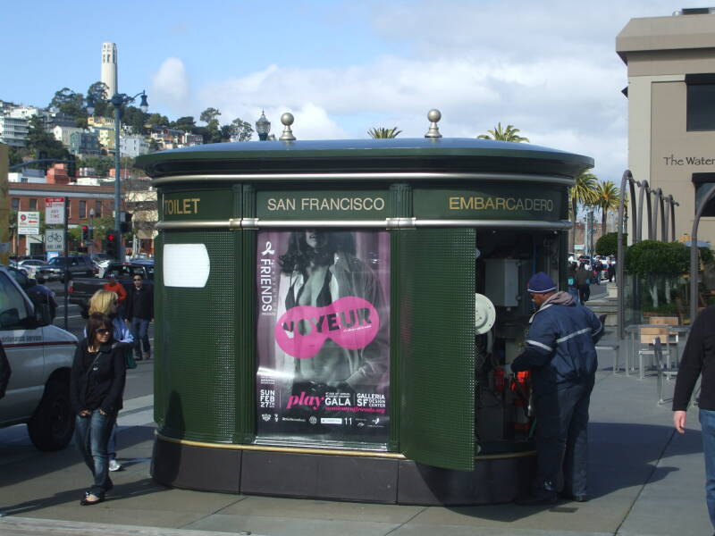 French-style automated toilet in San Francisco.