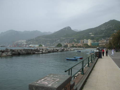 Italian coast at Salerno.