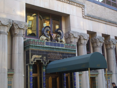 Pythian Temple at 135 West 70th Street between Broadway and Columbus Avenue.