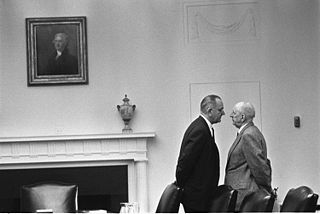 Lyndon Baines Johnson and Senator Richard Russell.
