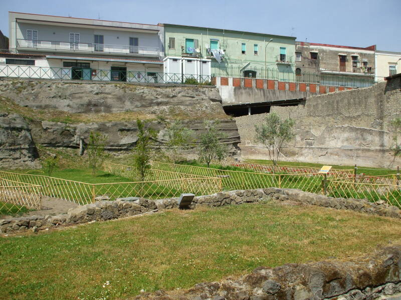 The grounds of Roman Emperor Nero's Villa Poppaea with a 10m ash layer.