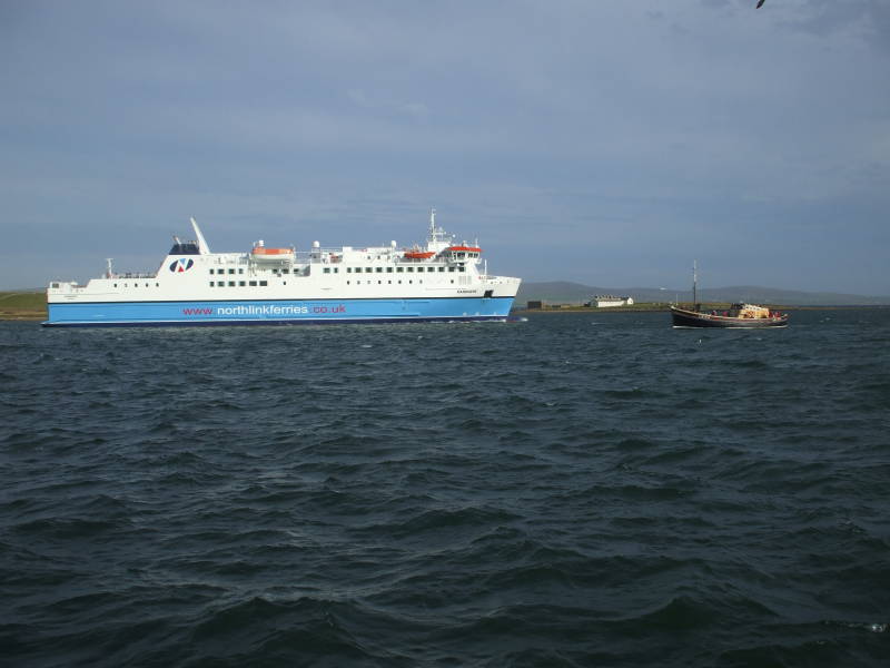 M/V Hamnavoe ferry between Scotland and the Orkney islands.