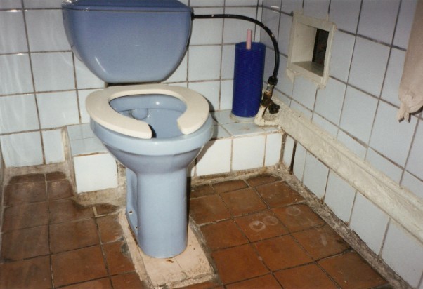 Russian hospital toilet.